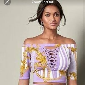 Venus lilac crop top